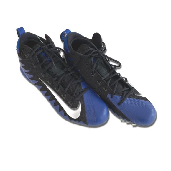Nike Alpha Pro Mid-Football Cleats Size 15 Blue & Black NEW without Box - Picture 3 of 8